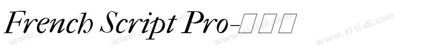 French Script Pro字体转换